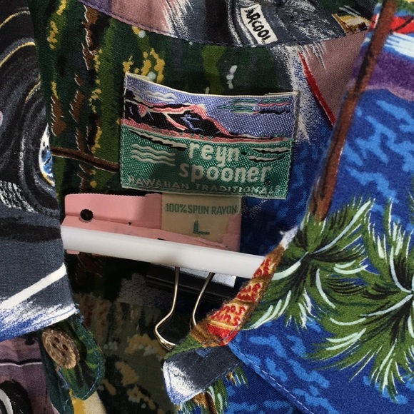 Reyn Spooner rare Hawaiian Tropical  shirt - Picture 3 of 8